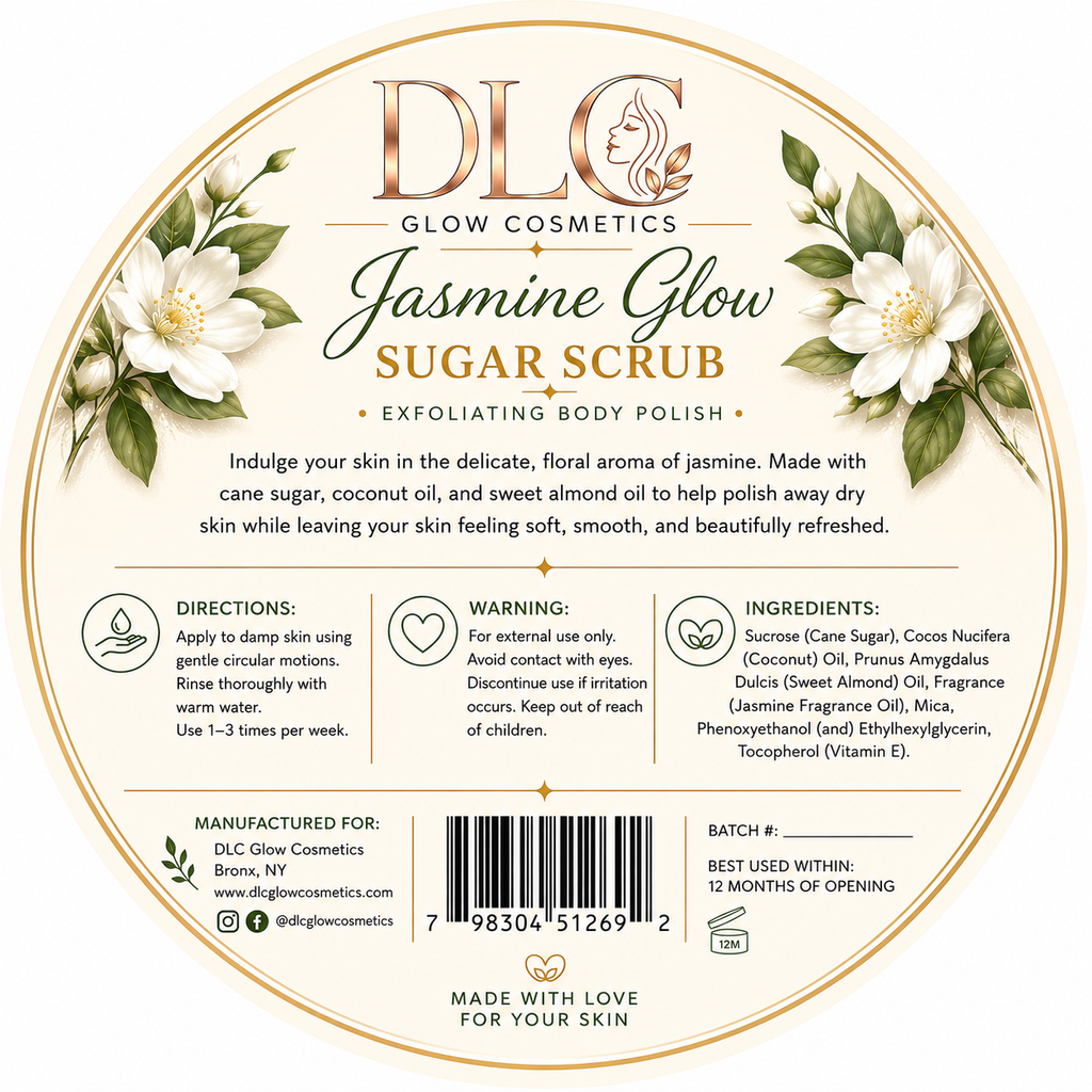 Jasmine Glow Exfoliating Body Polish | 8 oz
