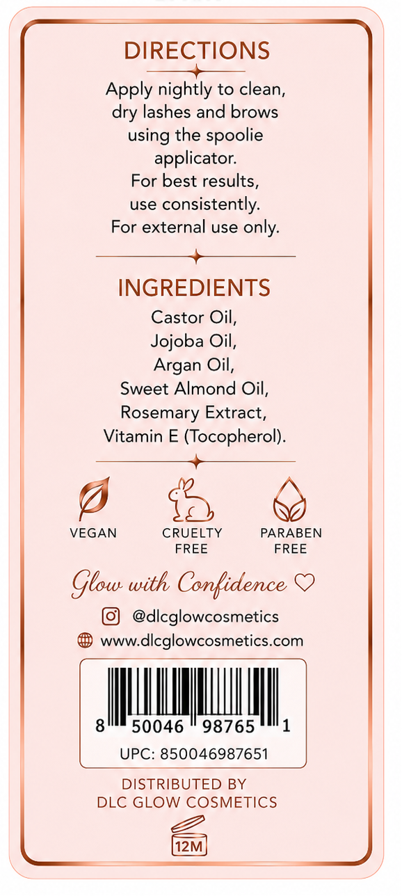 DLC Glow Brow & Lash Therapy™  Nourishing Growth Oil