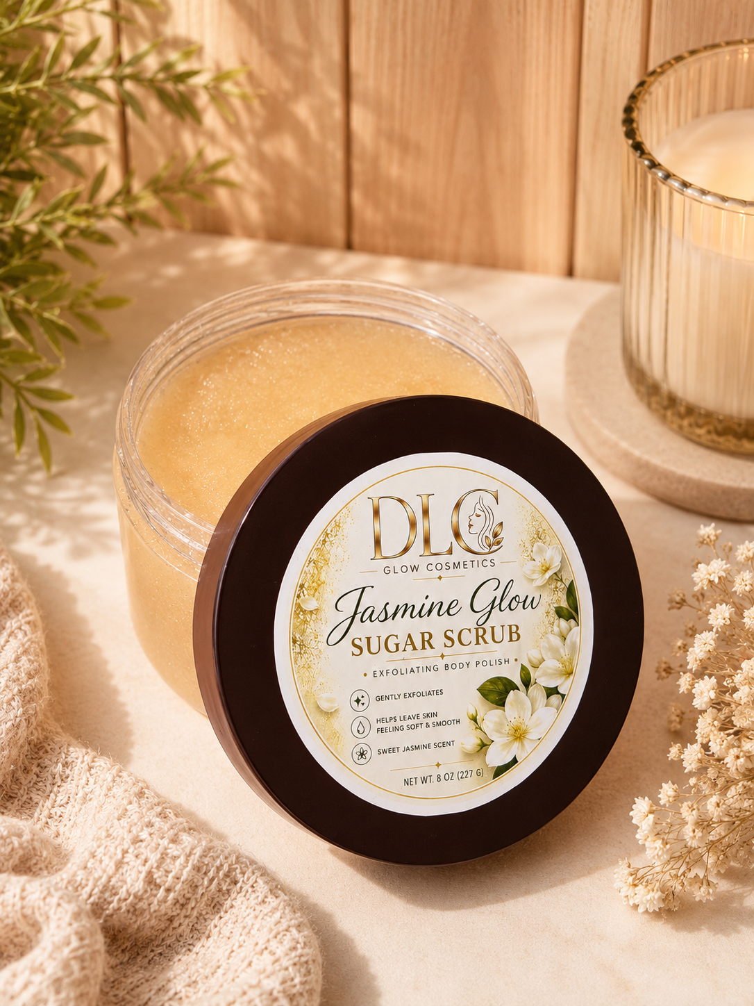 Jasmine Glow Exfoliating Body Polish | 8 oz