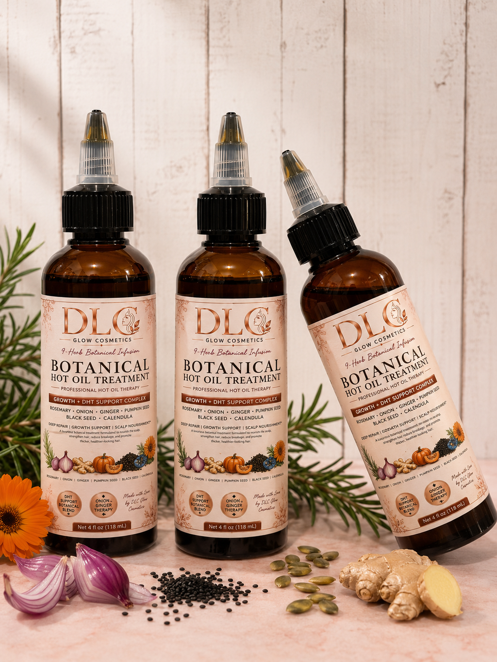 DLC Glow 9-Herb Botanical Hot Oil Treatment