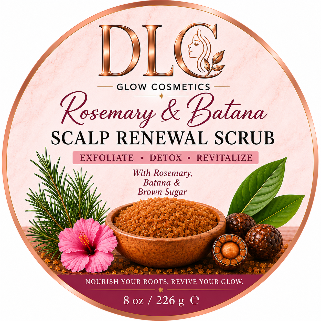 Rosemary & Batana Scalp Renewal Scrub 8oz