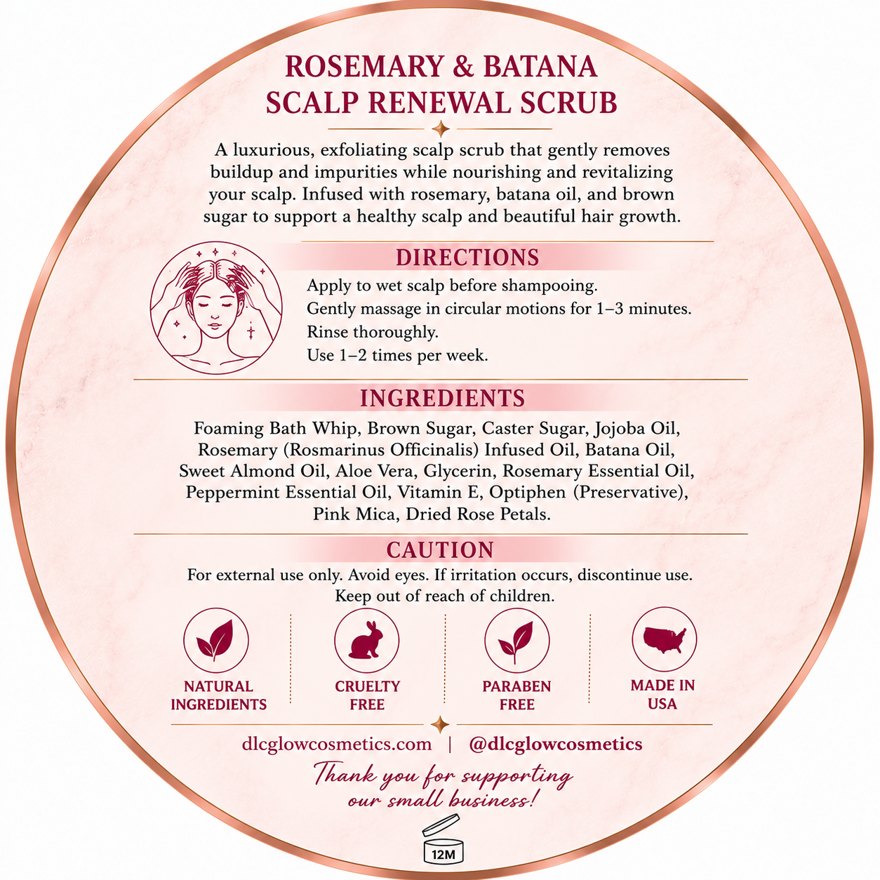 Rosemary & Batana Scalp Renewal Scrub 5oz